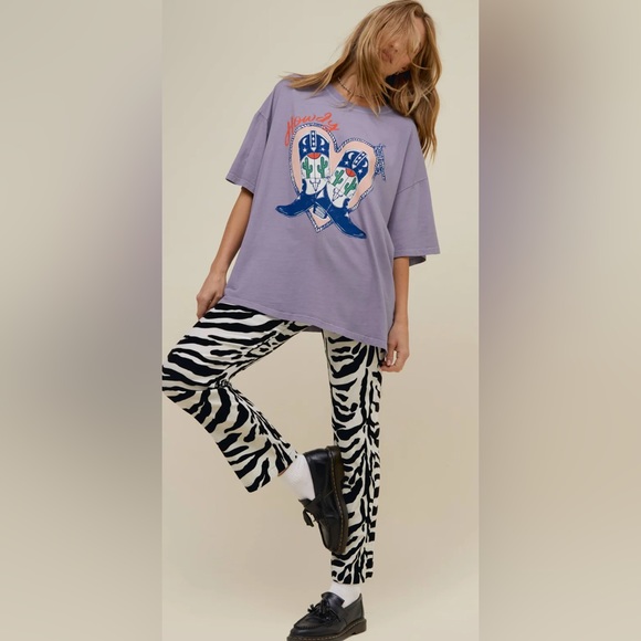 NWOT Daydreamer HOWDY BOOTS OS TEE - Picture 4 of 5